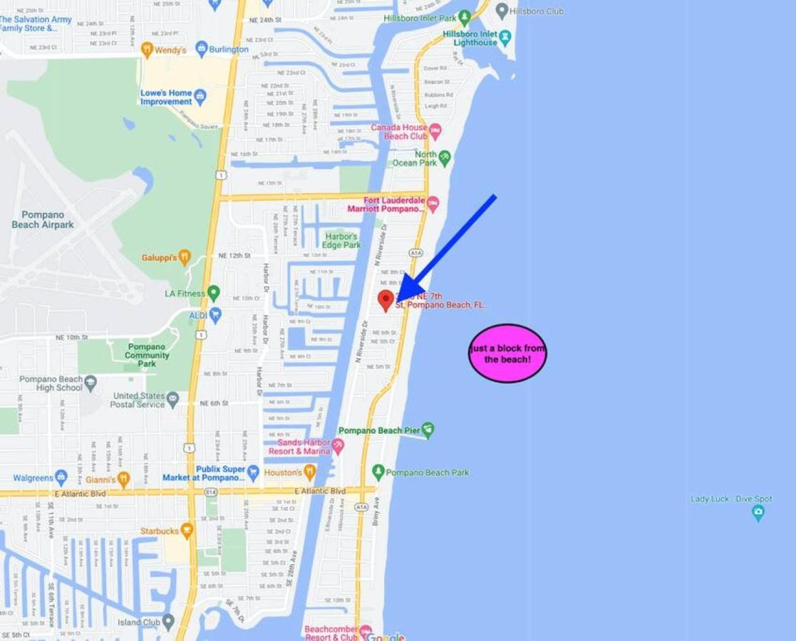 Waves Beach Town Cozy Studio Apartment ปอมปาโนบีช ภายนอก รูปภาพ